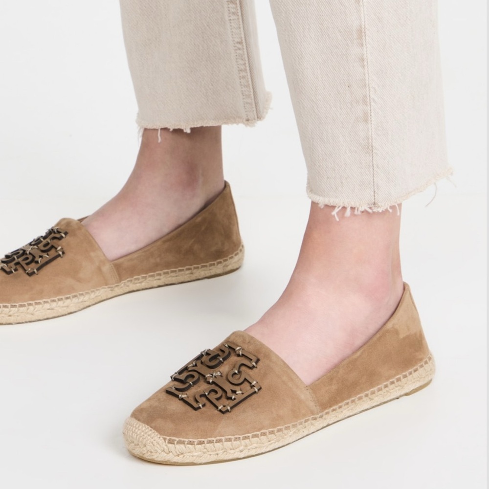 Tory Burch Ines Suede Espadrilles 
Size 11